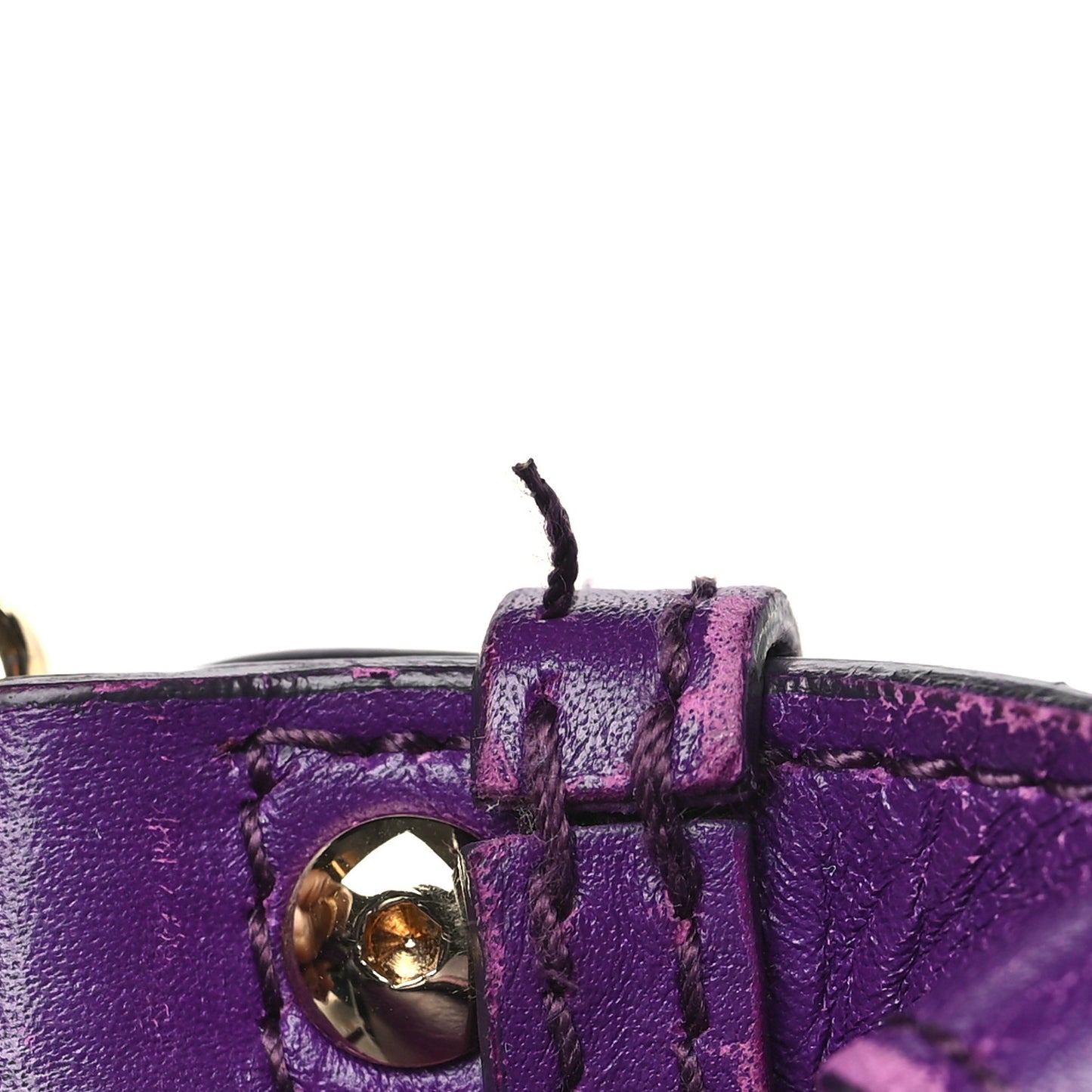 Smooth Calfskin Aileen Gancio Lock Shoulder Bag Purple