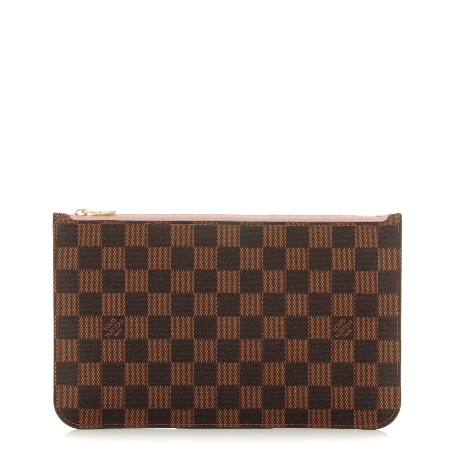 Damier Ebene Neverfull MM GM Pochette Rose Ballerine
