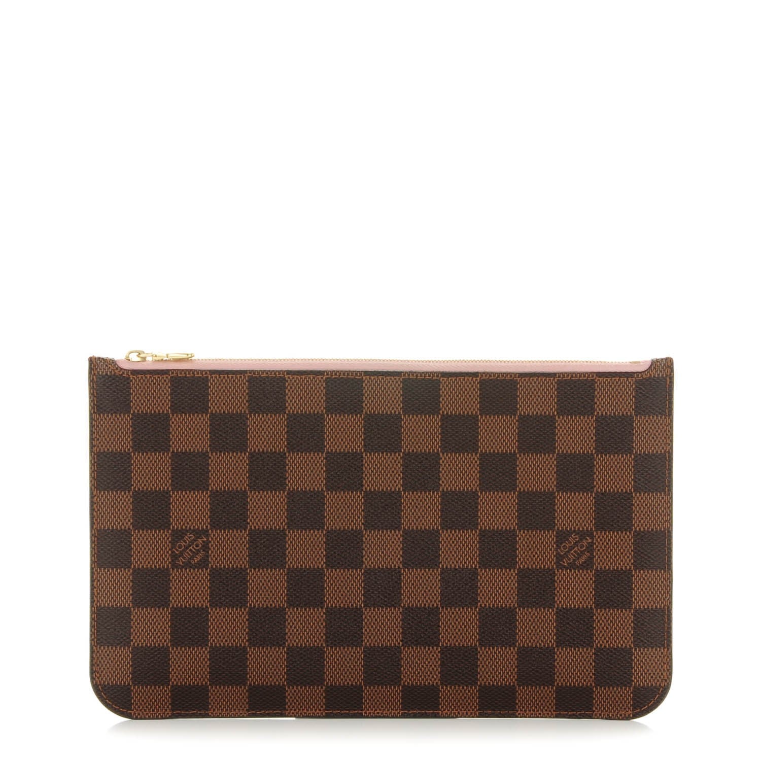 Louis Vuitton Damier Ebene Neverfull MM GM Pochette Rose Ballerine 1 of 6