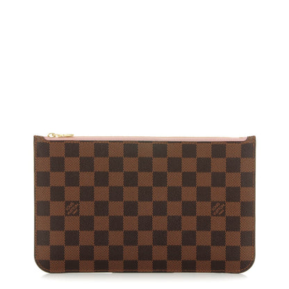 Louis Vuitton Damier Ebene Neverfull MM GM Pochette Rose Ballerine 1 of 6