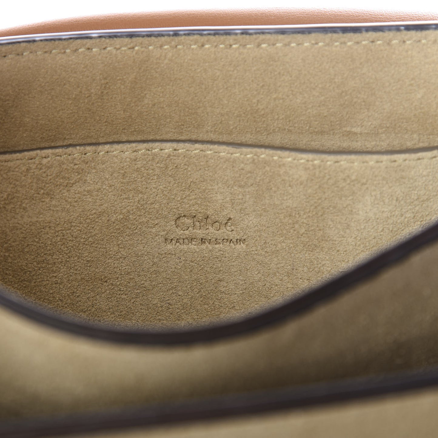 Suede Calfskin Small Faye Shoulder Bag Chestnut Brown