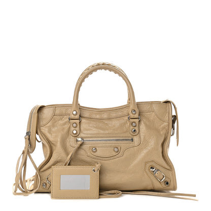 Balenciaga Agneau Classic Silver Hardware S City Beige Sable 1 of 9