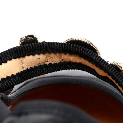 Chanel Lambskin Charm Mary Jane Flats 41 Black 8 of 8