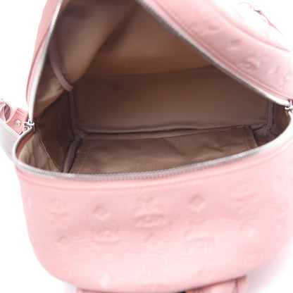 MCM Calfskin Ottomar Monogram Small Backpack Pink 5 of 10