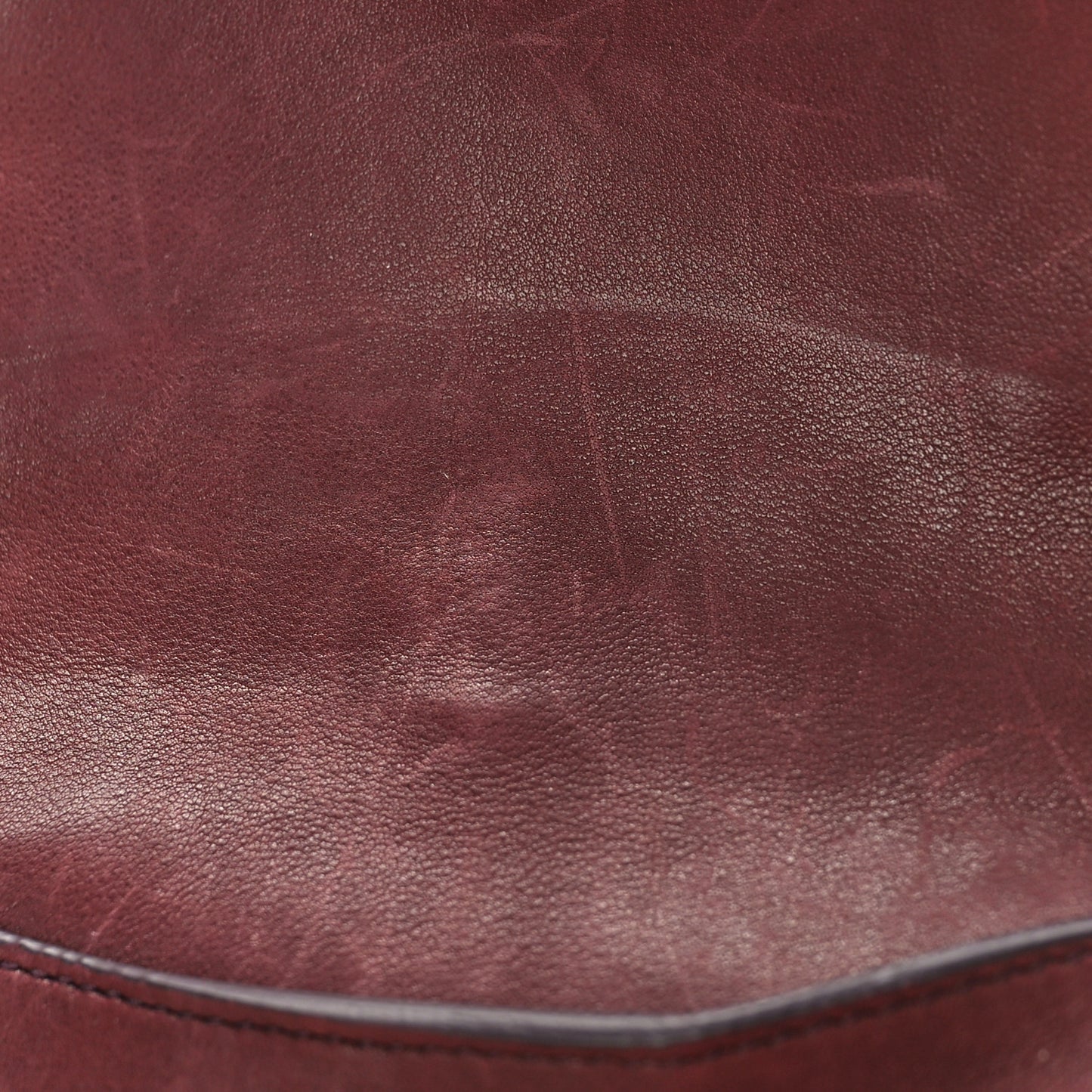 Calfskin Studded Sofia Satchel Burgundy