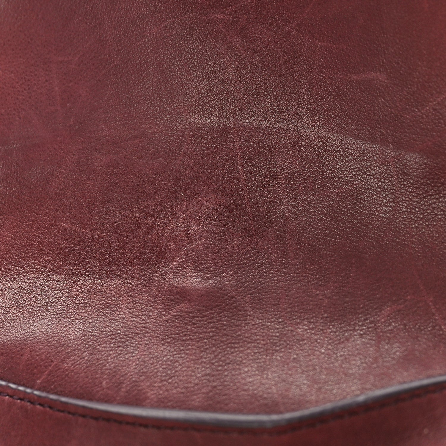 Salvatore Ferragamo Calfskin Studded Sofia Satchel Burgundy 10 of 11