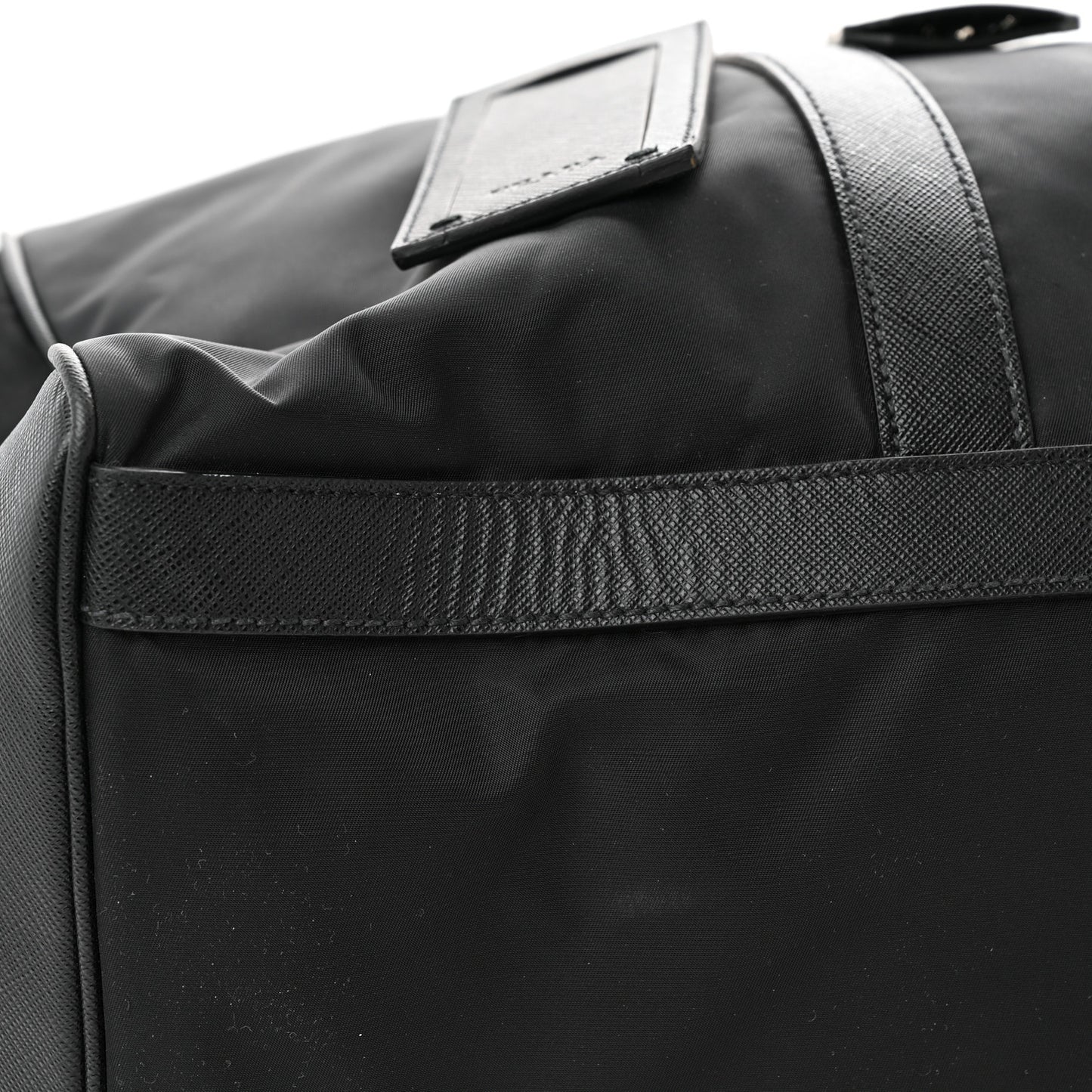 Tessuto Nylon Saffiano Duffle Black