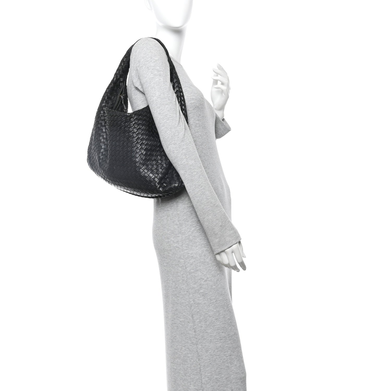 Bottega Veneta Nappa Intrecciato Large Veneta Hobo Black 2 of 14