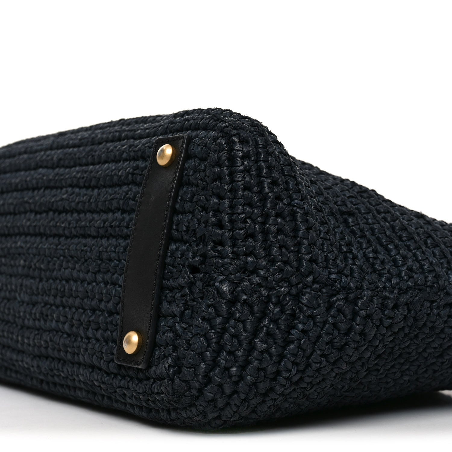 Chanel Straw Raffia Tote Black 9 of 10