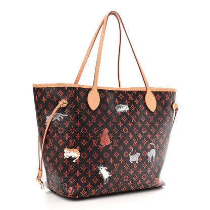 Louis Vuitton Catogram Neverfull MM Marron 3 of 10