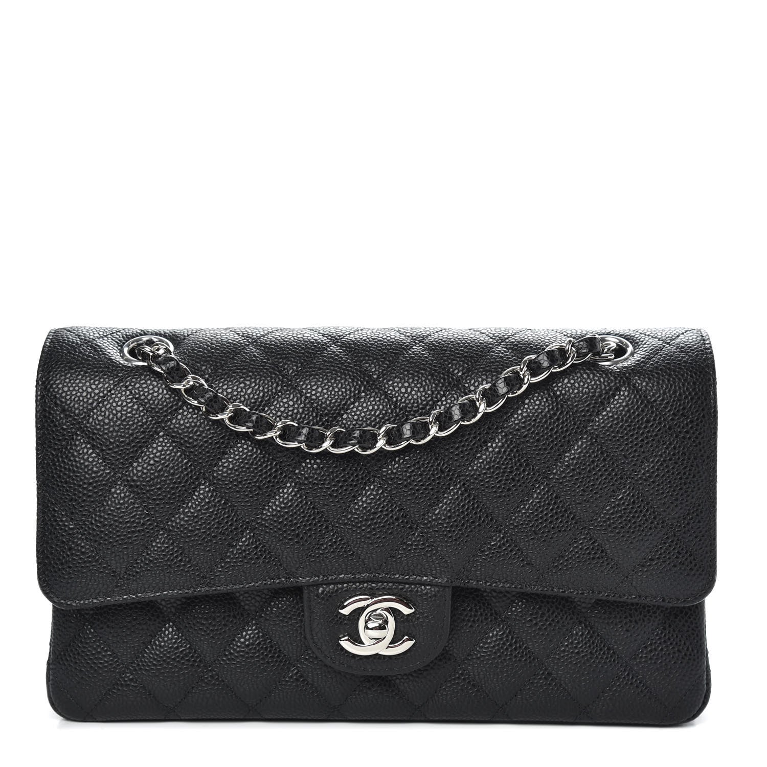 Chanel Caviar Quilted Medium Double Flap Black 1 of 11