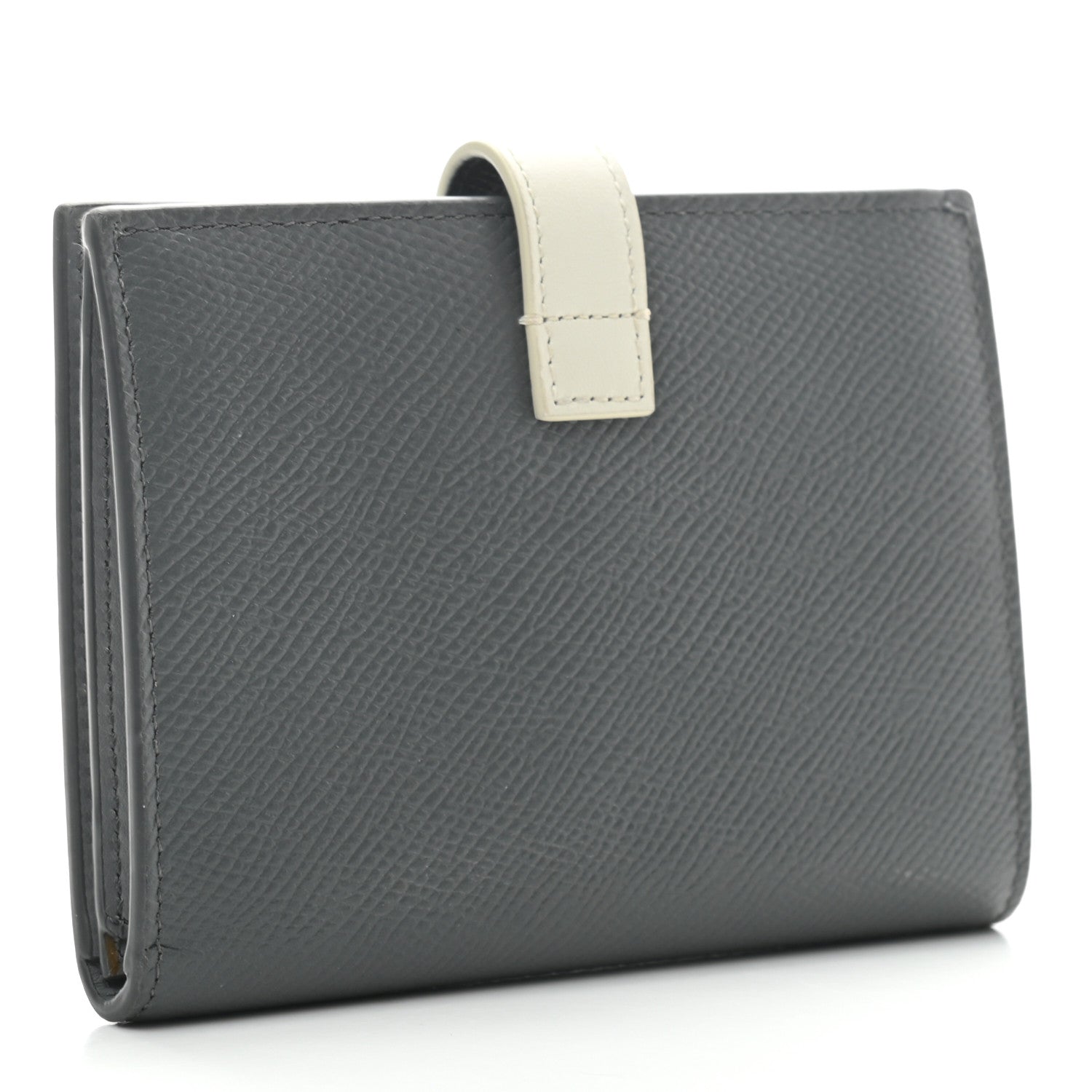 Celine Grained Calfskin Medium Multifunction Strap Wallet Grey 3 of 6