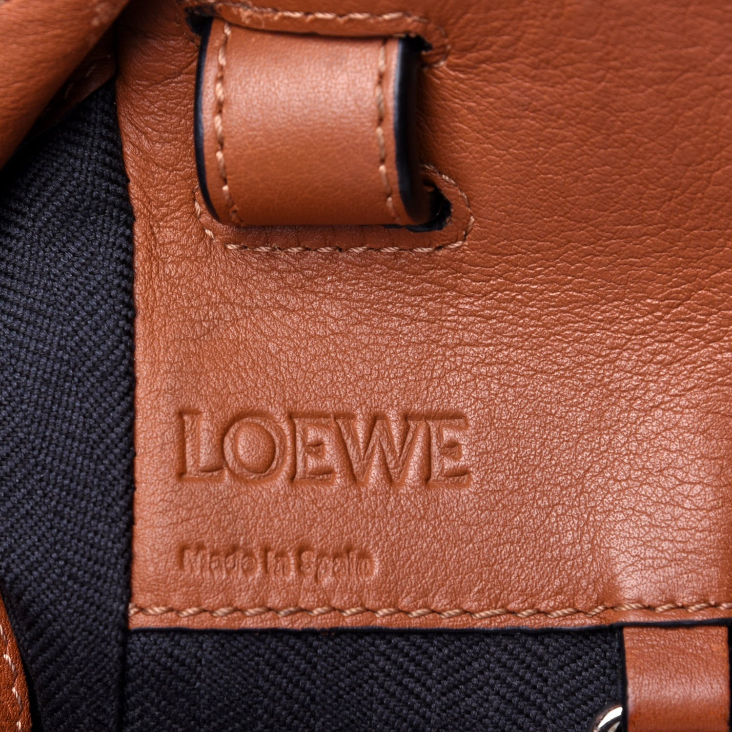 Loewe Calfskin Small Hammock Shoulder Bag Tan 6 of 14