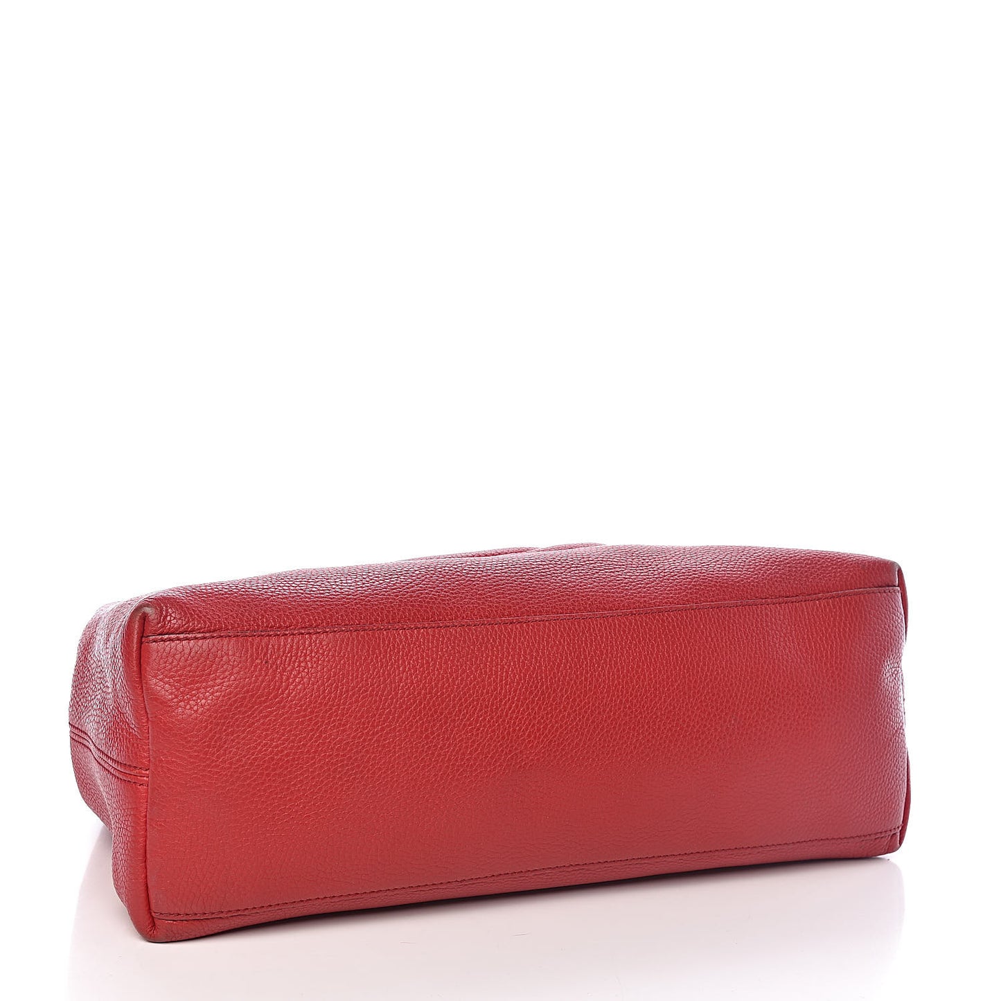 Pebbled Calfskin Medium Soho Chain Shoulder Bag Tabasco Red