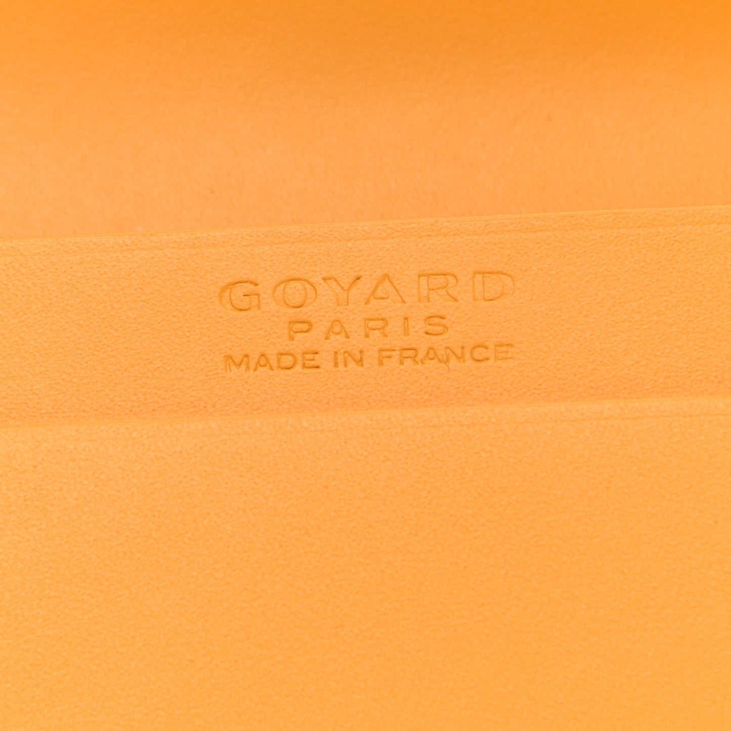 Goyardine Business Card Holder Yellow