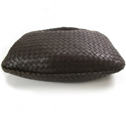 Bottega Veneta Leather Woven Rivet Veneta Medium Hobo Ebano 4 of 8