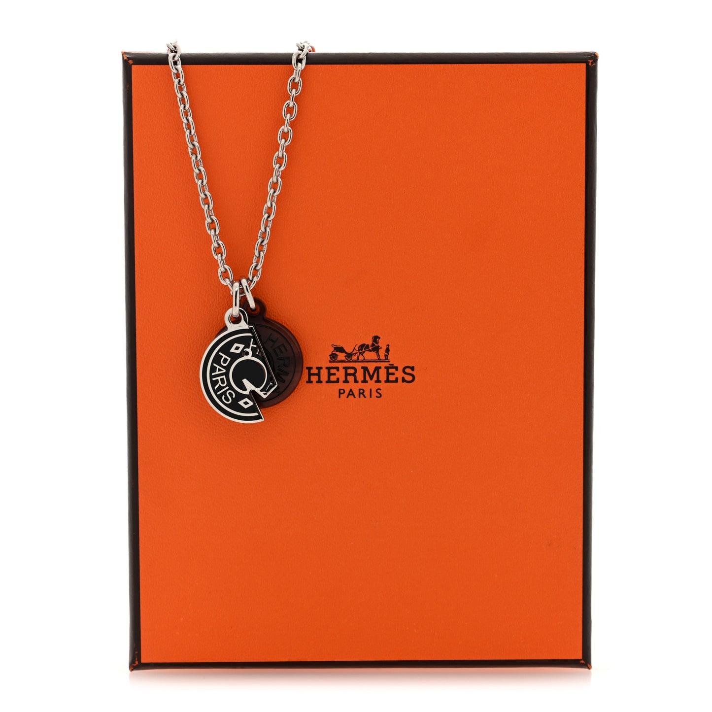 Buffalo Horn Lacquer Carrousel Necklace Etain