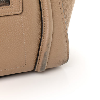 Celine Drummed Calfskin Micro Luggage Dune 18 of 23