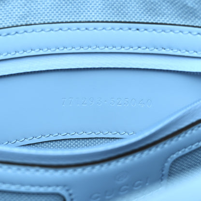 Gucci Rubber Effect Monogram GG Crossbody Bag Bright Blue 7 of 10