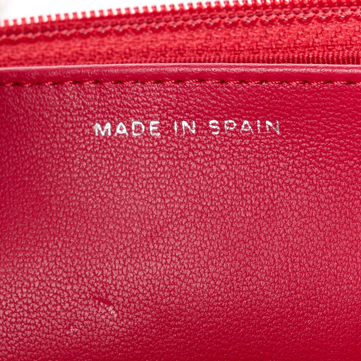 Lambskin Quilted Wallet On Chain WOC Dark Pink