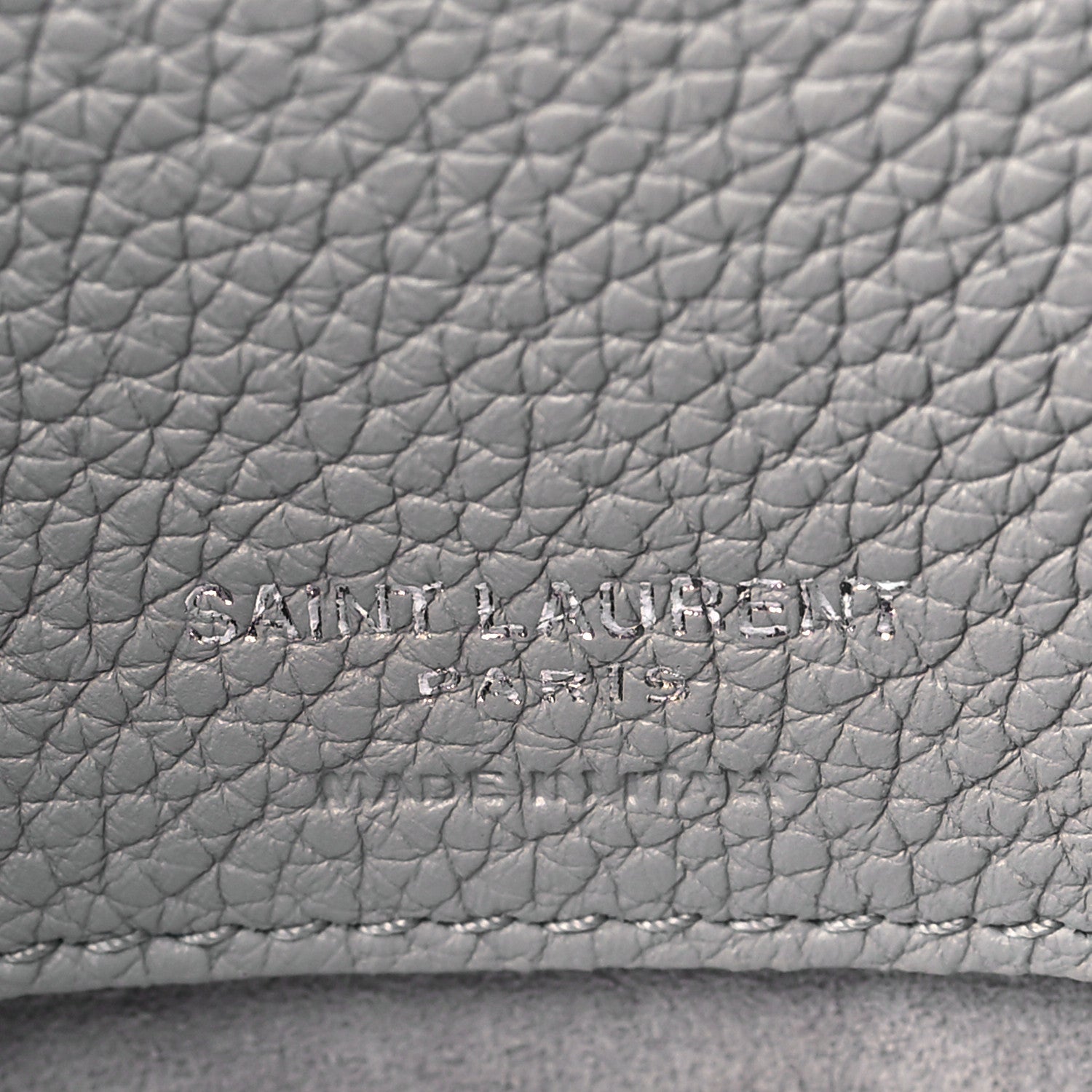 Saint Laurent Grained Calfskin Small Supple Sac De Jour Grey 6 of 10