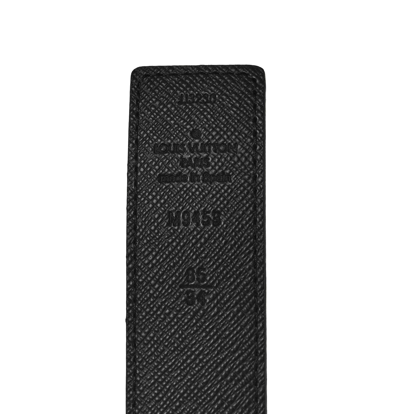 Calfskin Monogram 30mm LV Initiales Reversible Belt 85 34 Black