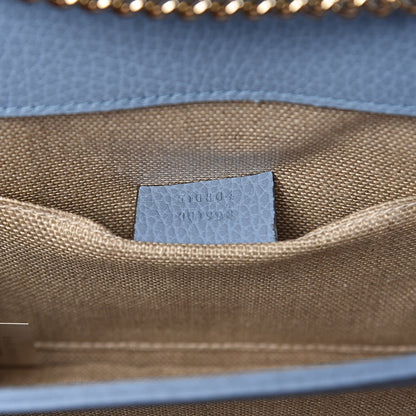 Gucci Dollar Calfskin Small Interlocking G Shoulder Bag Mineral Blue 7 of 10
