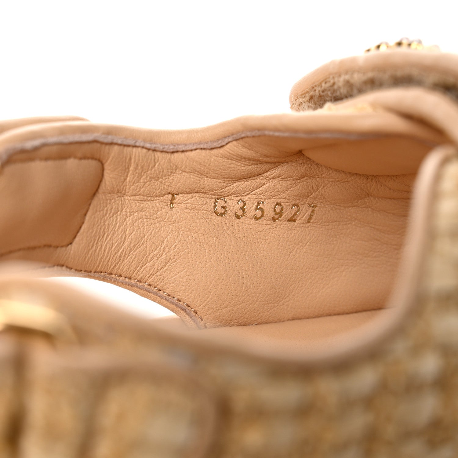 Chanel Braided Fabric Velcro Dad Sandals 36.5 Beige 11 of 12