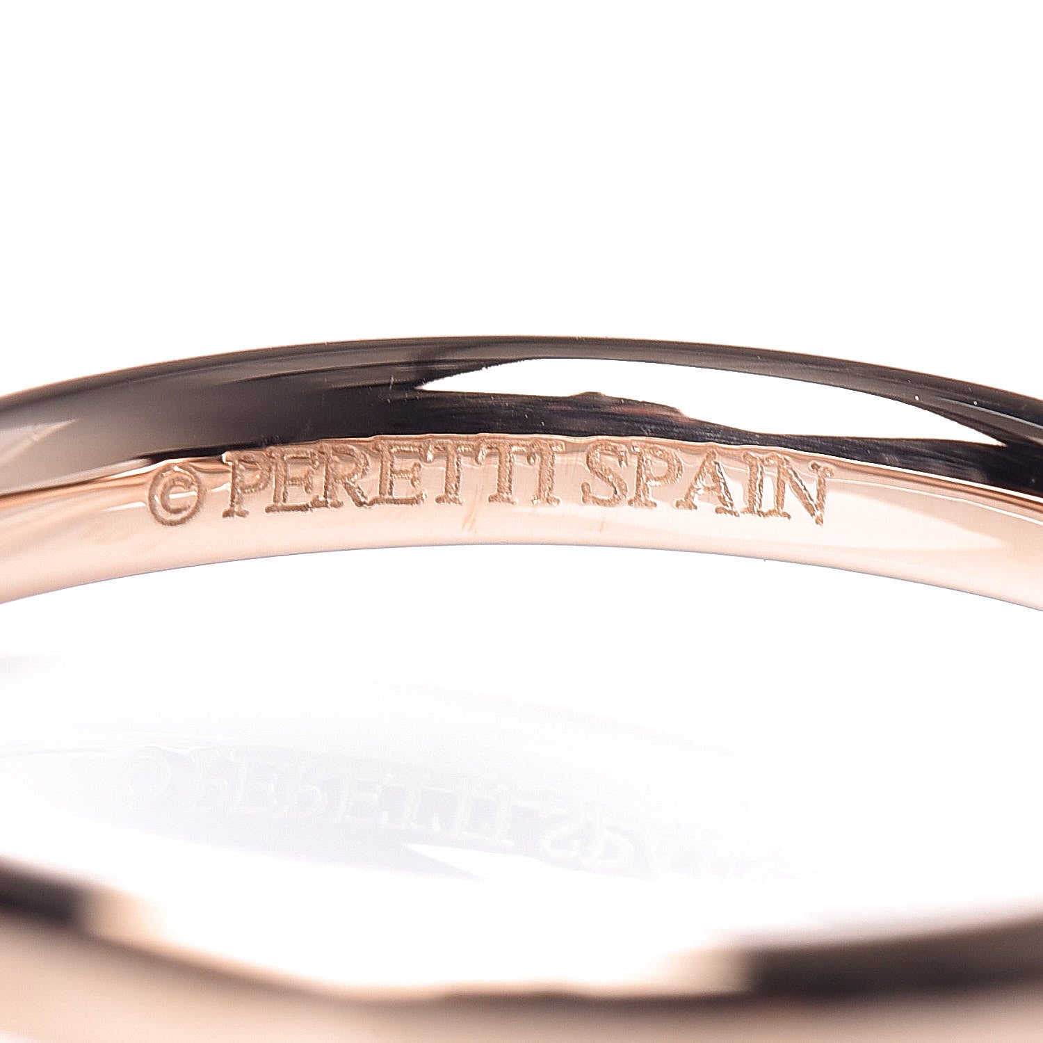 Tiffany 18K Rose Gold Diamond Elsa Peretti Wedding Band Ring 48 4.5 5 of 6
