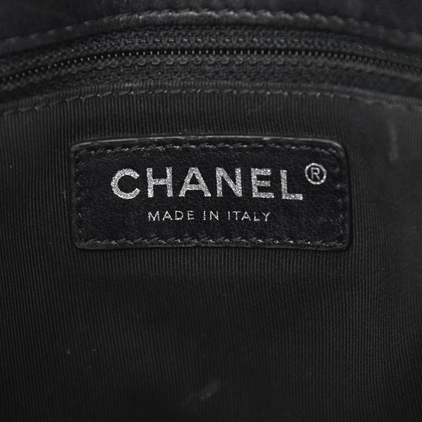 Patent Quilted Medium Just Mademoiselle Bowling Bag Black