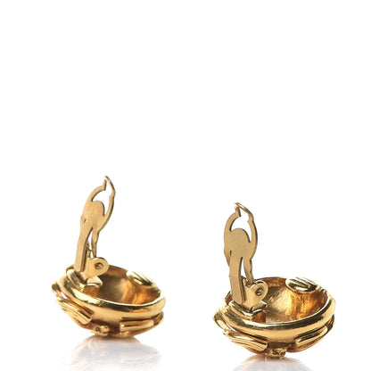 Chanel CC Clip On Earrings Gold 3 of 4