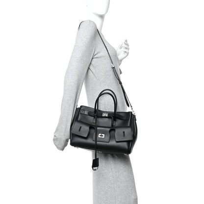 Balenciaga Smooth Calfskin Small Bel Air Carry All Bag Black 2 of 9