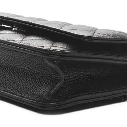 Chanel Caviar Quilted Wallet on Chain WOC Black 11 of 11