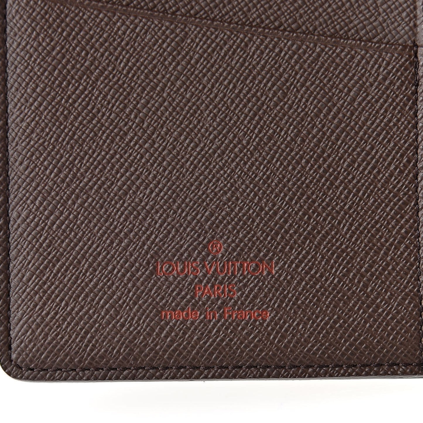 Damier Ebene Porte Valeurs Organizer Wallet