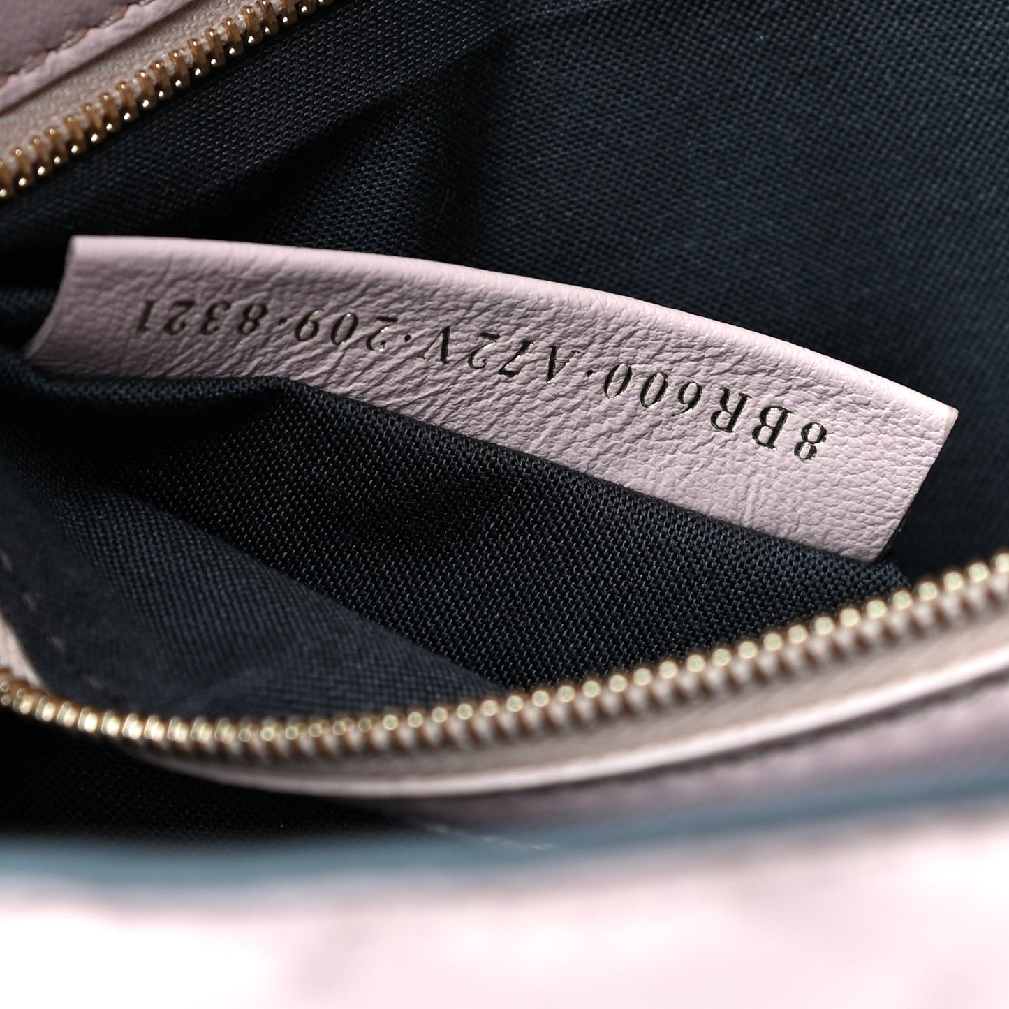 Nappa FF 1974 Embossed Baguette Rosa Quarzo