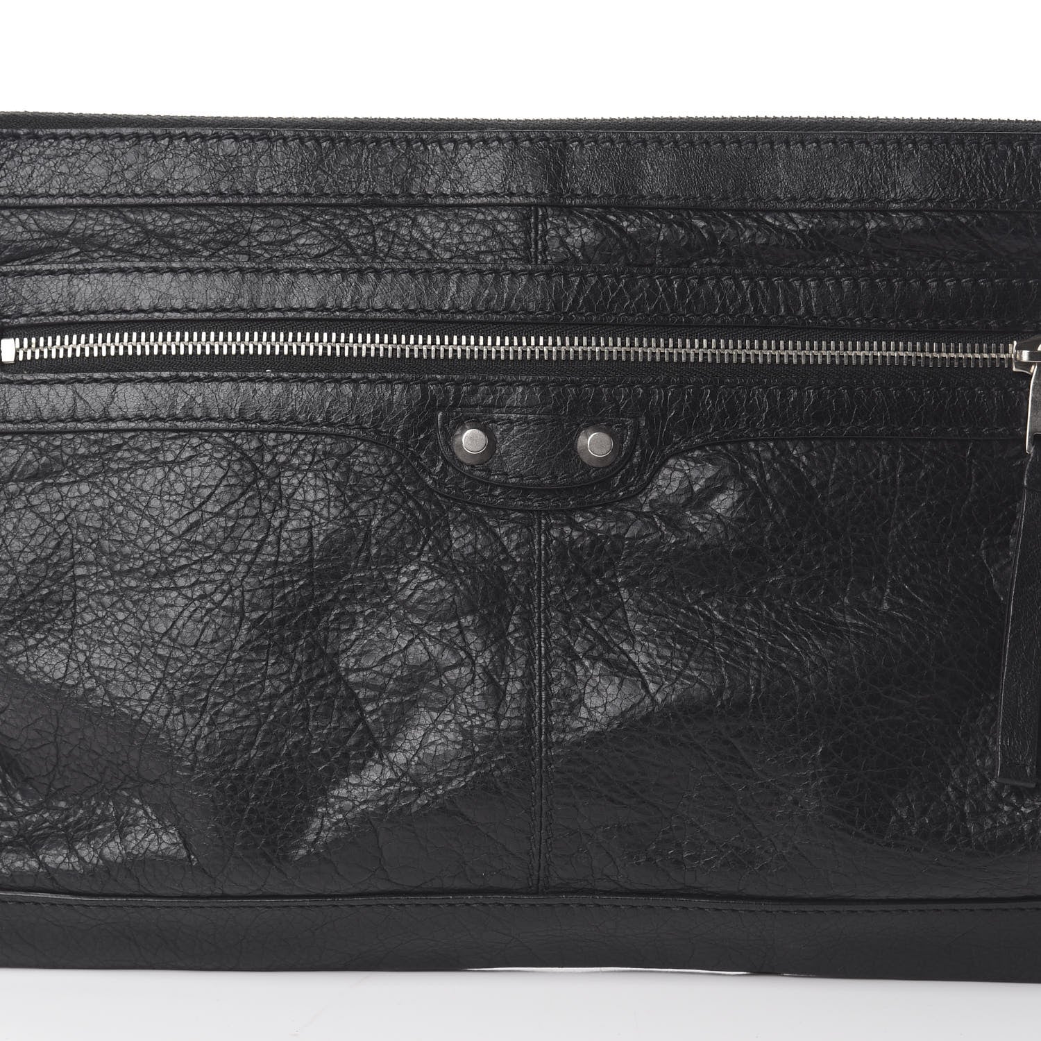 Balenciaga Agneau Arena Classic Hardware Medium Clip Black 6 of 6