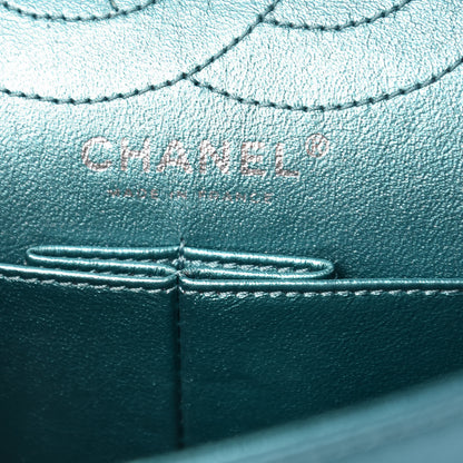 Chanel Metallic Calfskin Quilted 2.55 Reissue 226 Flap Turquoise 5 of 7
