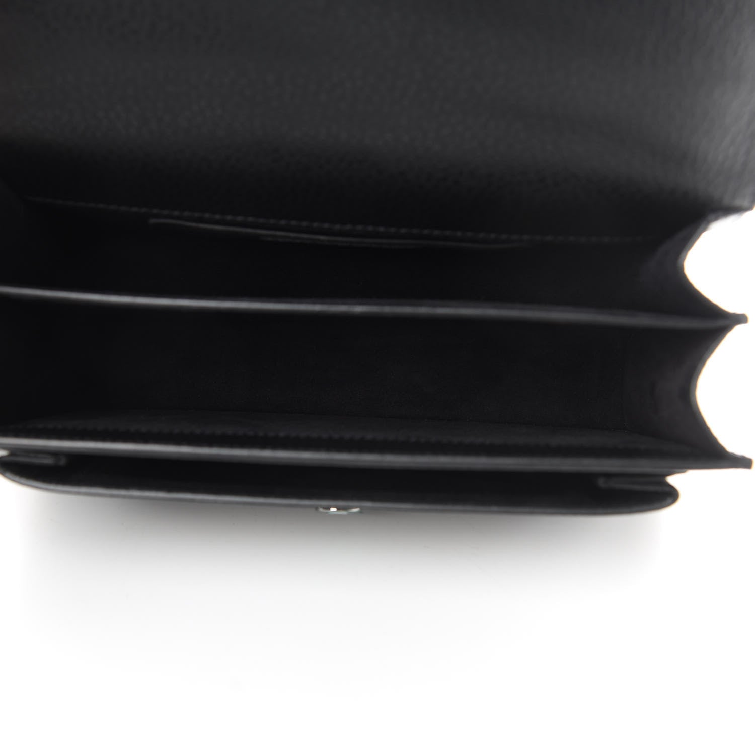 Saint Laurent Grained Calfskin Medium Monogram Sunset Black Ecru 5 of 10