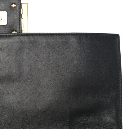 Fendi Nappa FF 1974 Embossed Large Baguette Black 26 of 33