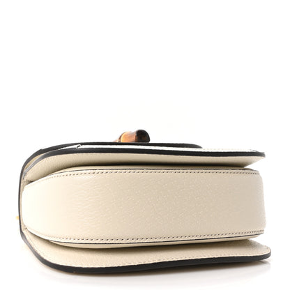 Gucci Monogram Jumbo GG Textured Dollar Calfskin Web Mini Bamboo 1947 Top Handle Bag Off White 7 of 17