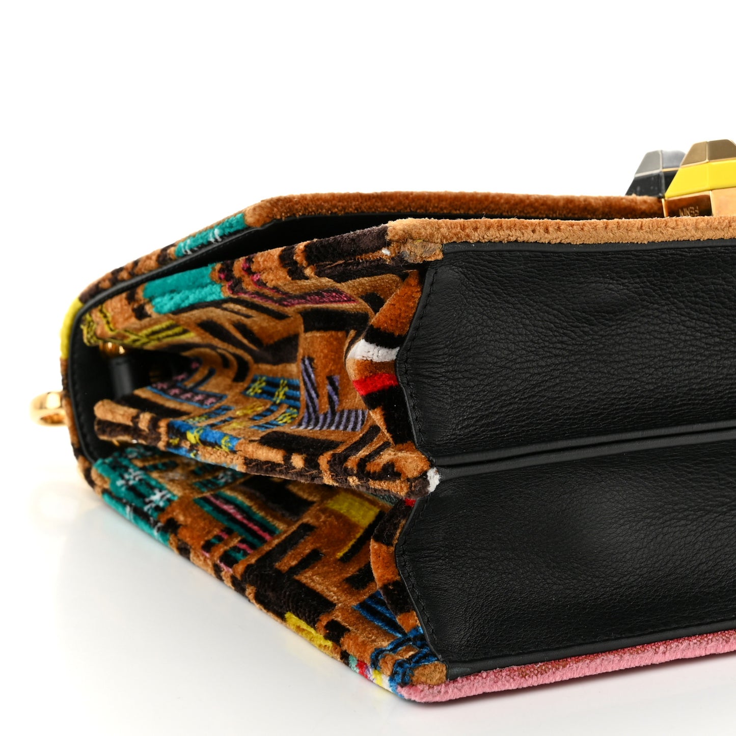 Velvet Vitello Dolce Fun Fair Kan I Shoulder Bag Tobacco Multicolor Black