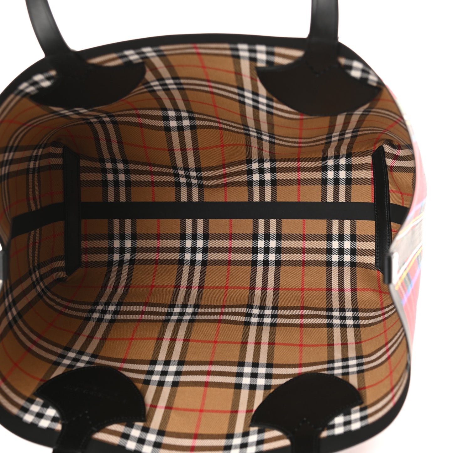Vintage Check Medium The Giant Reversible Tote Antique Yellow Bright Red