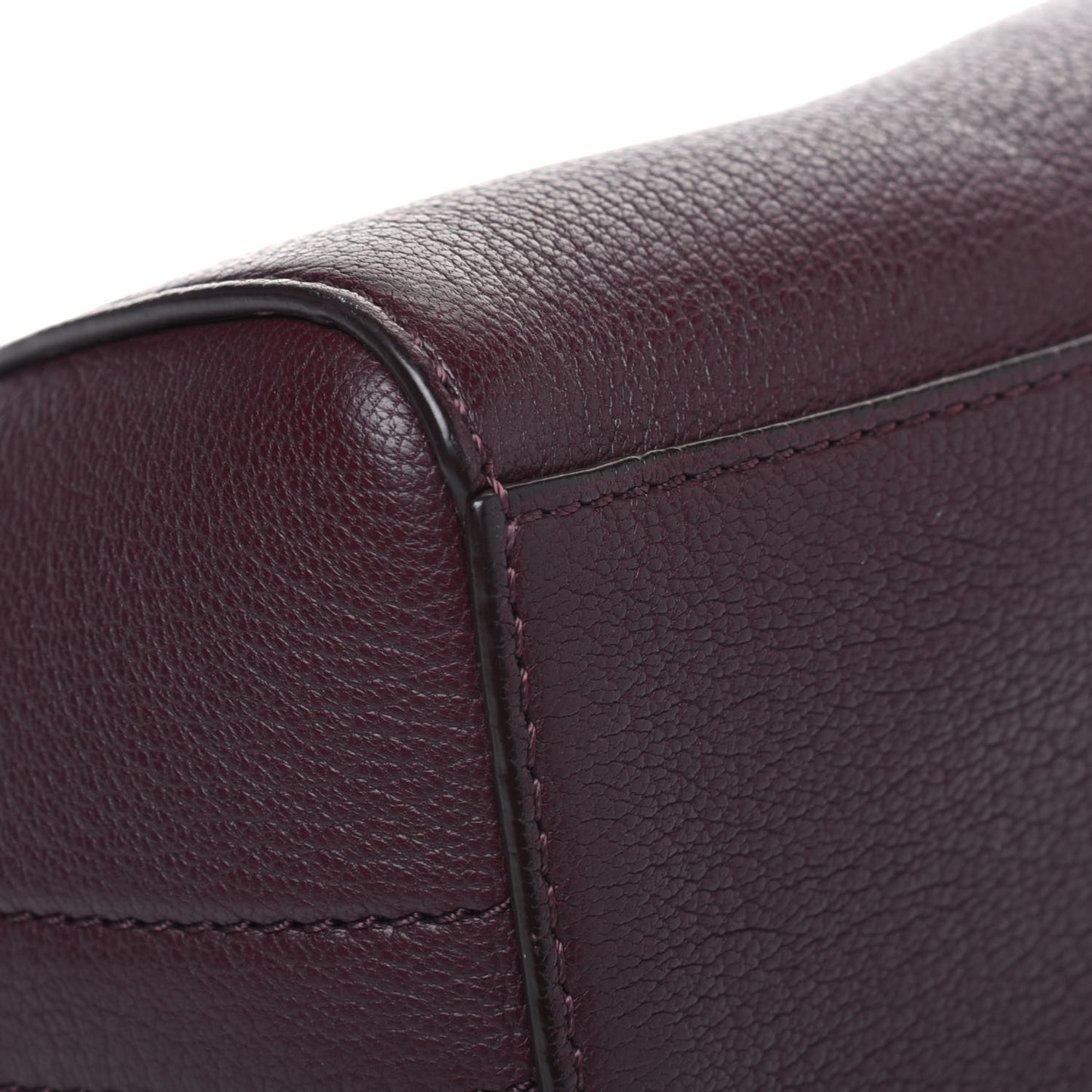 Sugar Goatskin Small Antigona Beauty Wristlet Oxblood