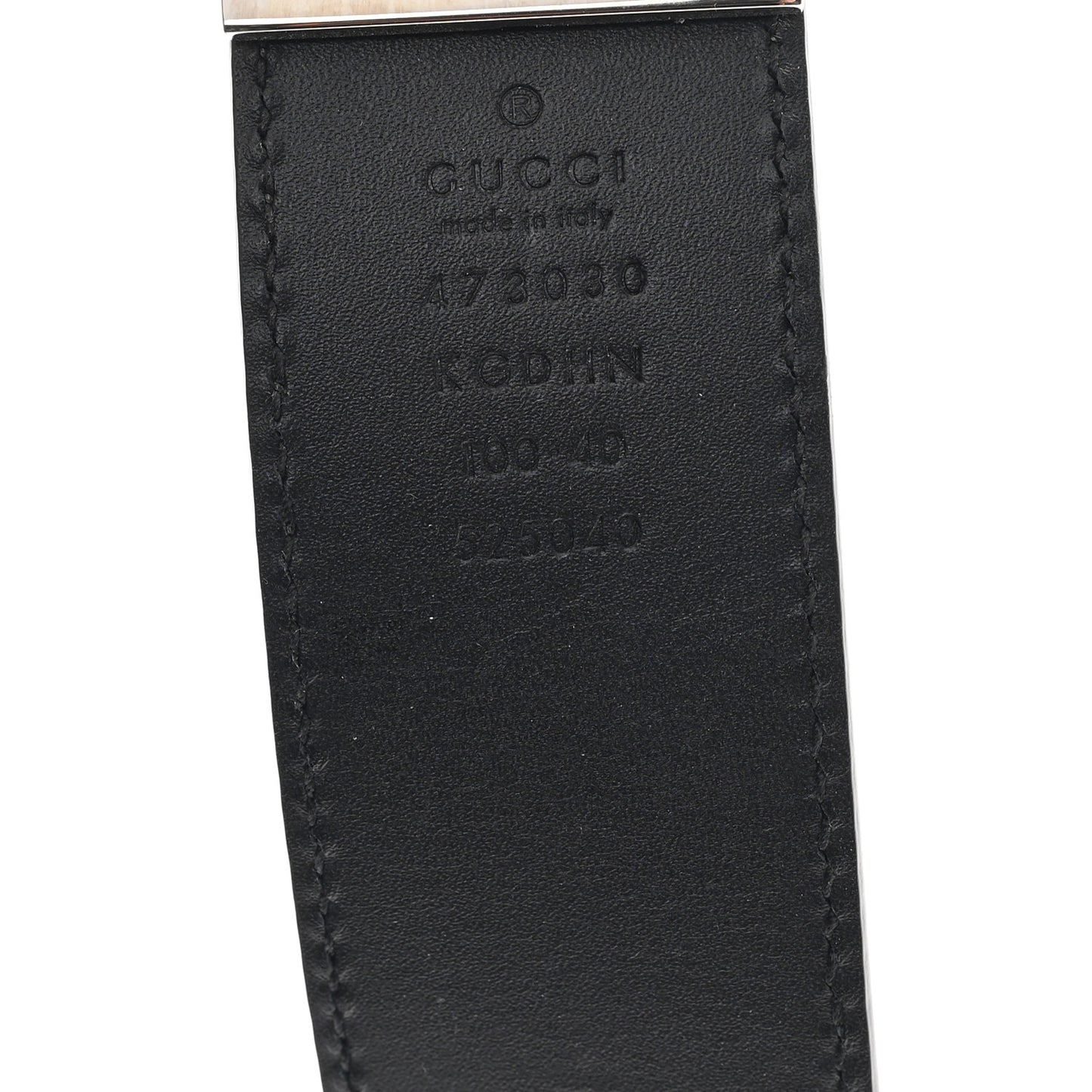 GG Supreme Monogram Selleria Calfskin Interlocking G Reversible 37mm Belt 100 40 Beige Ebony Black