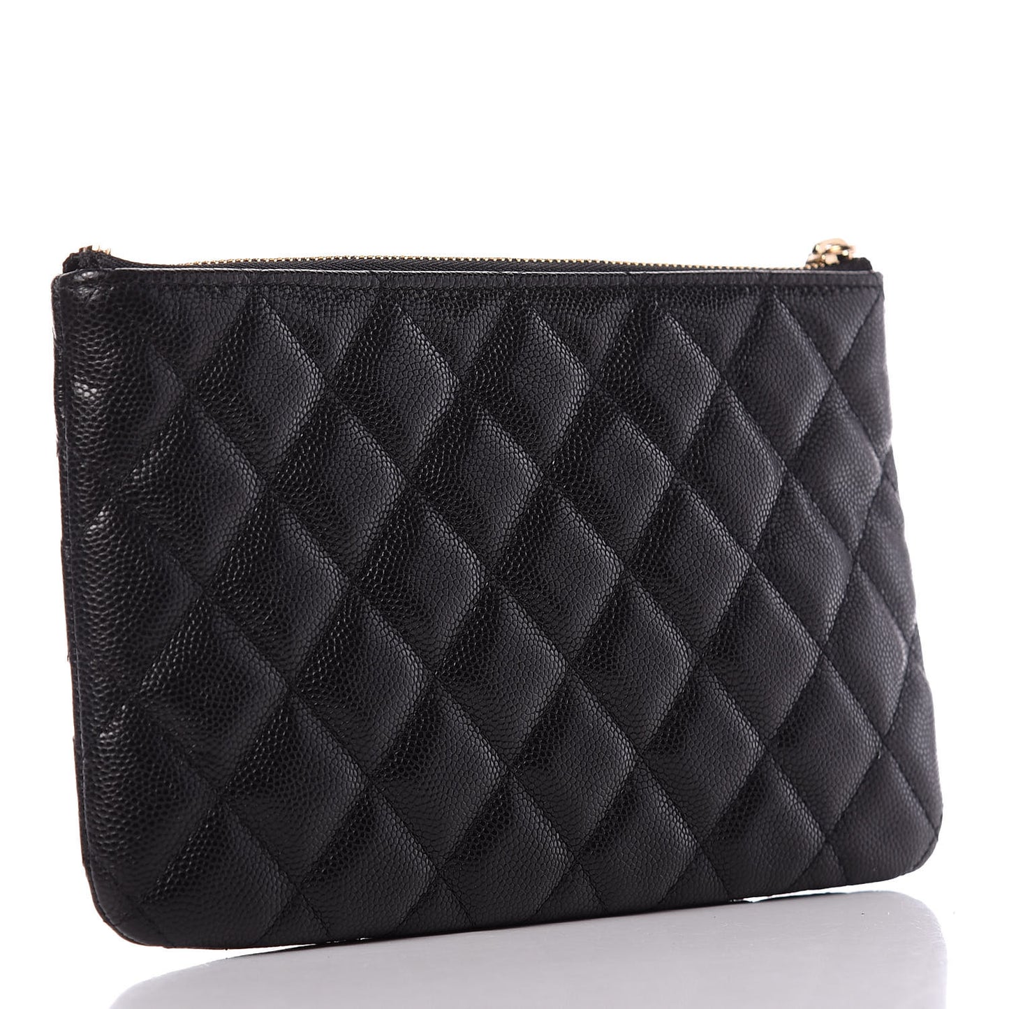 Caviar Quilted Small French New Wave CC Pouch Black
