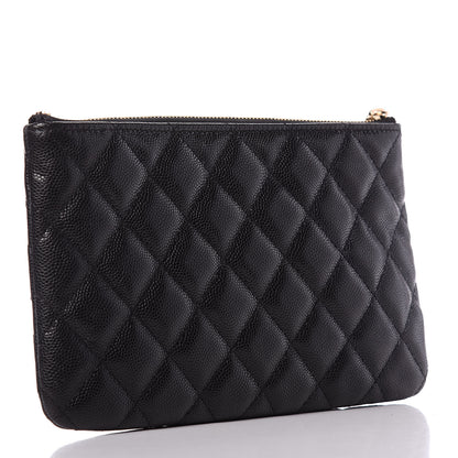 Chanel Caviar Quilted Small French New Wave CC Pouch Black 4 of 11