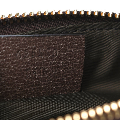 Gucci GG Supreme Monogram Textured Calfskin Web Medium Ophidia Cosmetic Case Beige Ebony New Acero 7 of 11