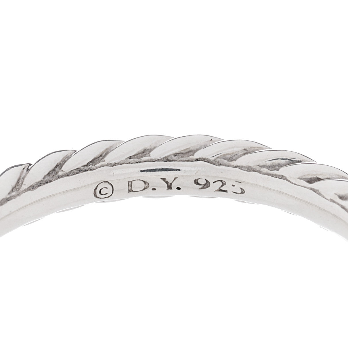 Sterling Silver Cable Classics Band Ring 51 5.75
