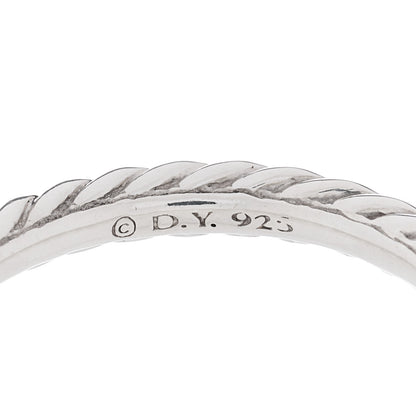 David Yurman Sterling Silver Cable Classics Band Ring 51 5.75 4 of 4