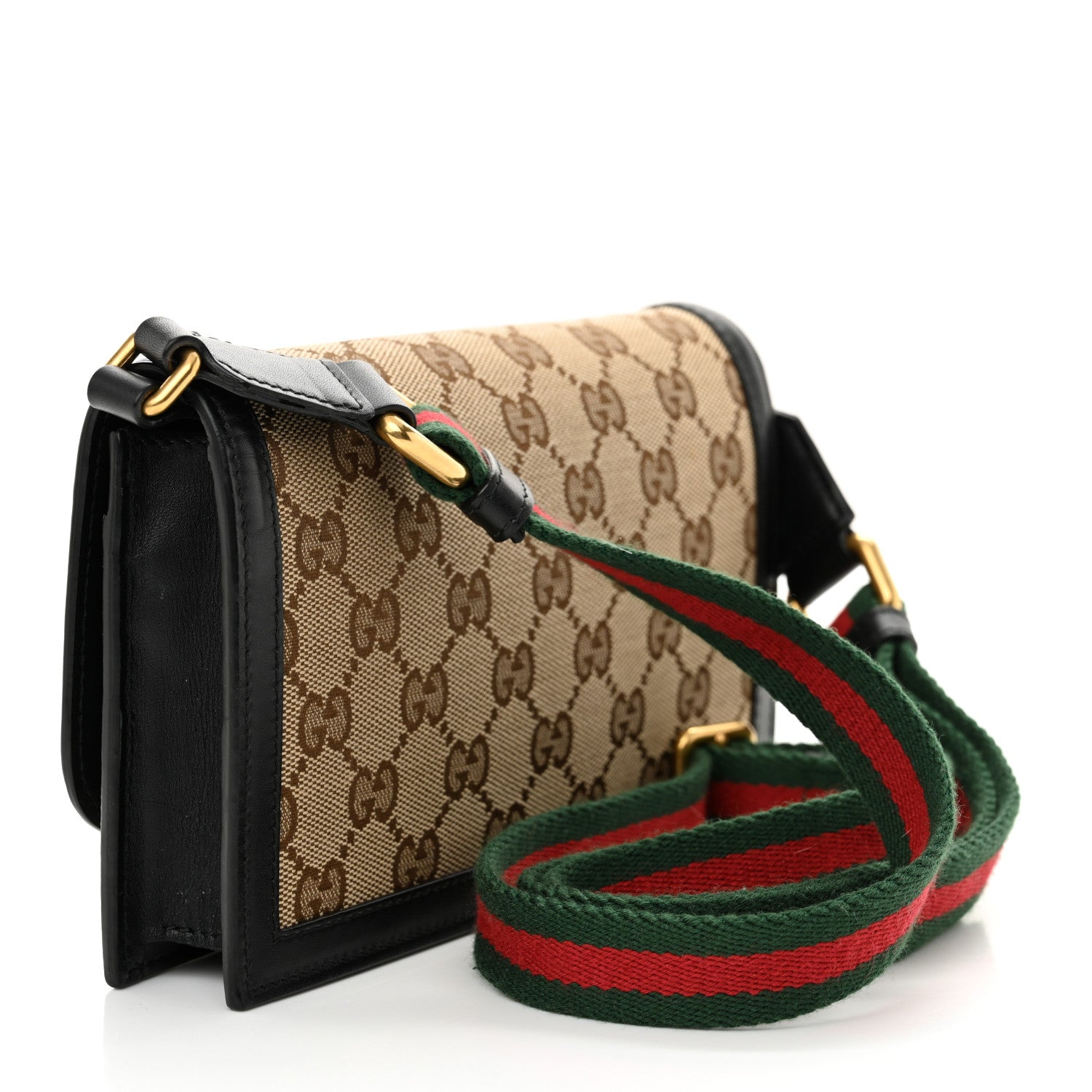 Gucci Monogram Lady Web Convertible Wallet Black 3 of 11